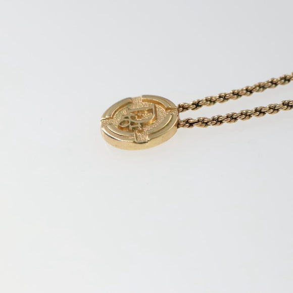 Christian Dior Necklace metal Gold Tone Auth 103071