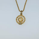 Christian Dior Necklace metal Gold Tone Auth 103072-2