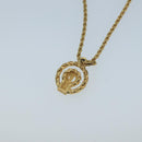 Christian Dior Necklace metal Gold Tone Auth 103072-3