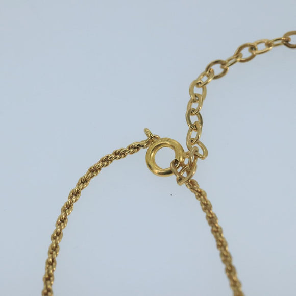 Christian Dior Necklace metal Gold Tone Auth 103072