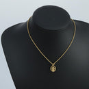 Christian Dior Necklace metal Gold Tone Auth 103072-7