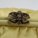 CHANEL Purse Party Bag Satin Yellow CC Auth 103080AV-19