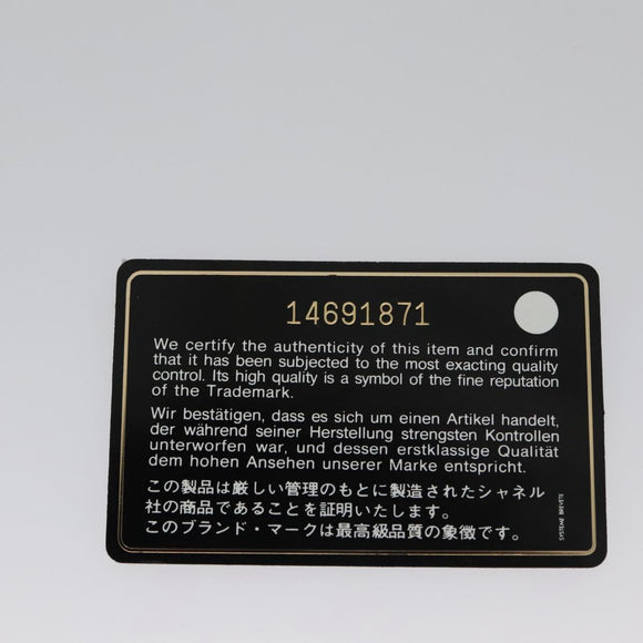 CHANEL Purse Party Bag Satin Yellow CC Auth 103080AV