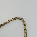 CHANEL Purse Party Bag Satin Yellow CC Auth 103080AV-14