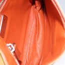 PRADA Chain Shoulder Bag Leather Beige Silver Auth 103084V-9