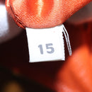 PRADA Chain Shoulder Bag Leather Beige Silver Auth 103084V-10