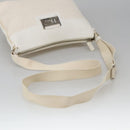 Christian Dior Trotter Canvas Shoulder Bag White Auth 103087V-7