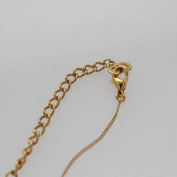Christian Dior Necklace metal Gold Auth 103088
