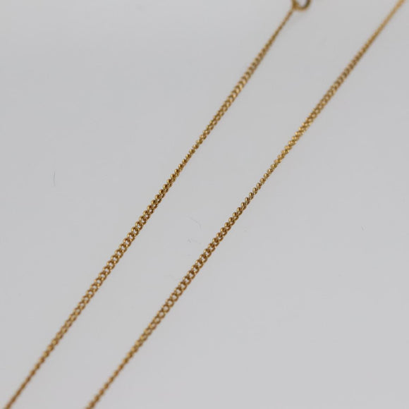 Christian Dior Necklace metal Gold Auth 103088