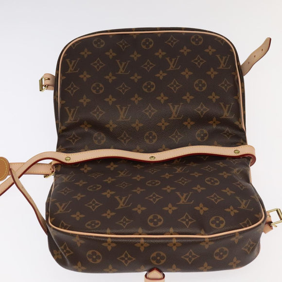 LOUIS VUITTON Monogram Saumur 30 Shoulder Bag M42256 LV Auth 103095SV