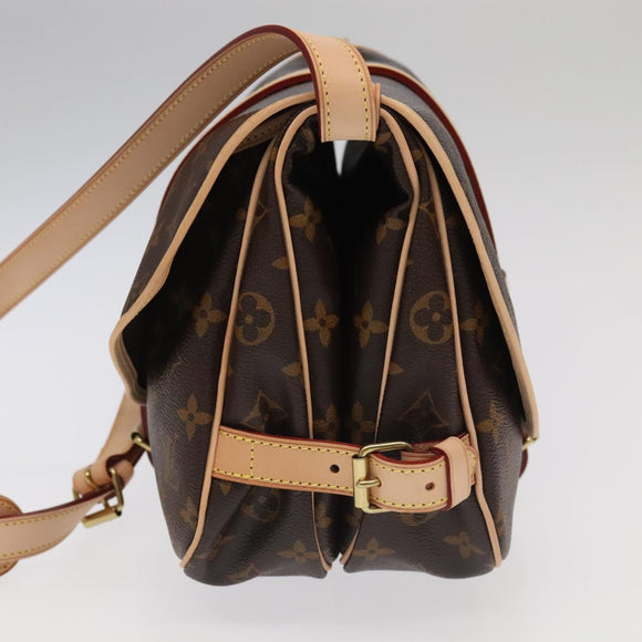 LOUIS VUITTON Monogram Saumur 30 Shoulder Bag M42256 LV Auth 103095SV