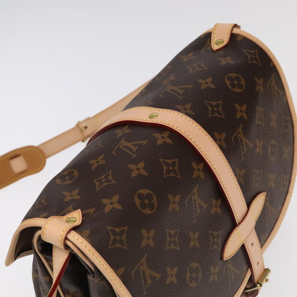 LOUIS VUITTON Monogram Saumur 30 Shoulder Bag M42256 LV Auth 103095SV