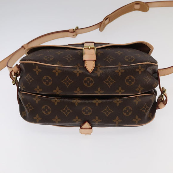 LOUIS VUITTON Monogram Saumur 30 Shoulder Bag M42256 LV Auth 103095SV