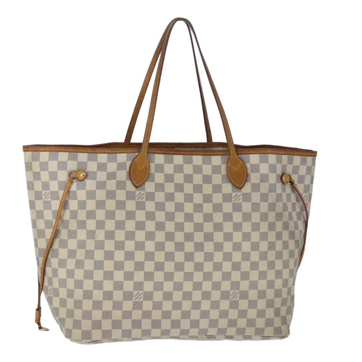 LOUIS VUITTON Damier Azur Neverfull GM Tote Bag N41360 LV Auth 103110