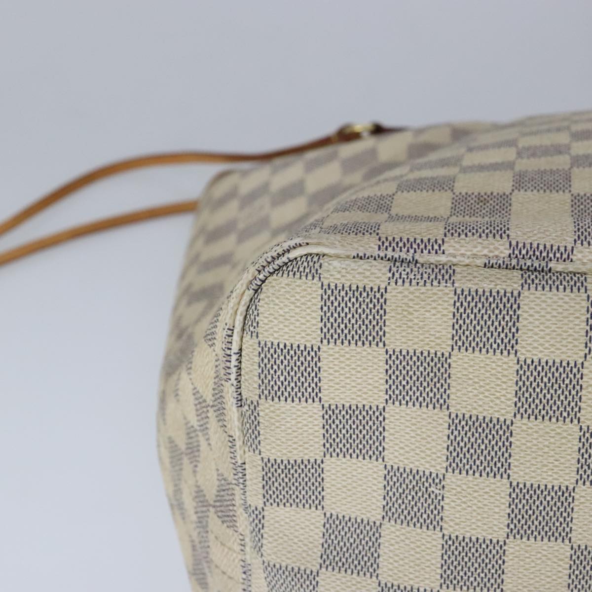 LOUIS VUITTON Damier Azur Neverfull GM Tote Bag N41360 LV Auth 103110