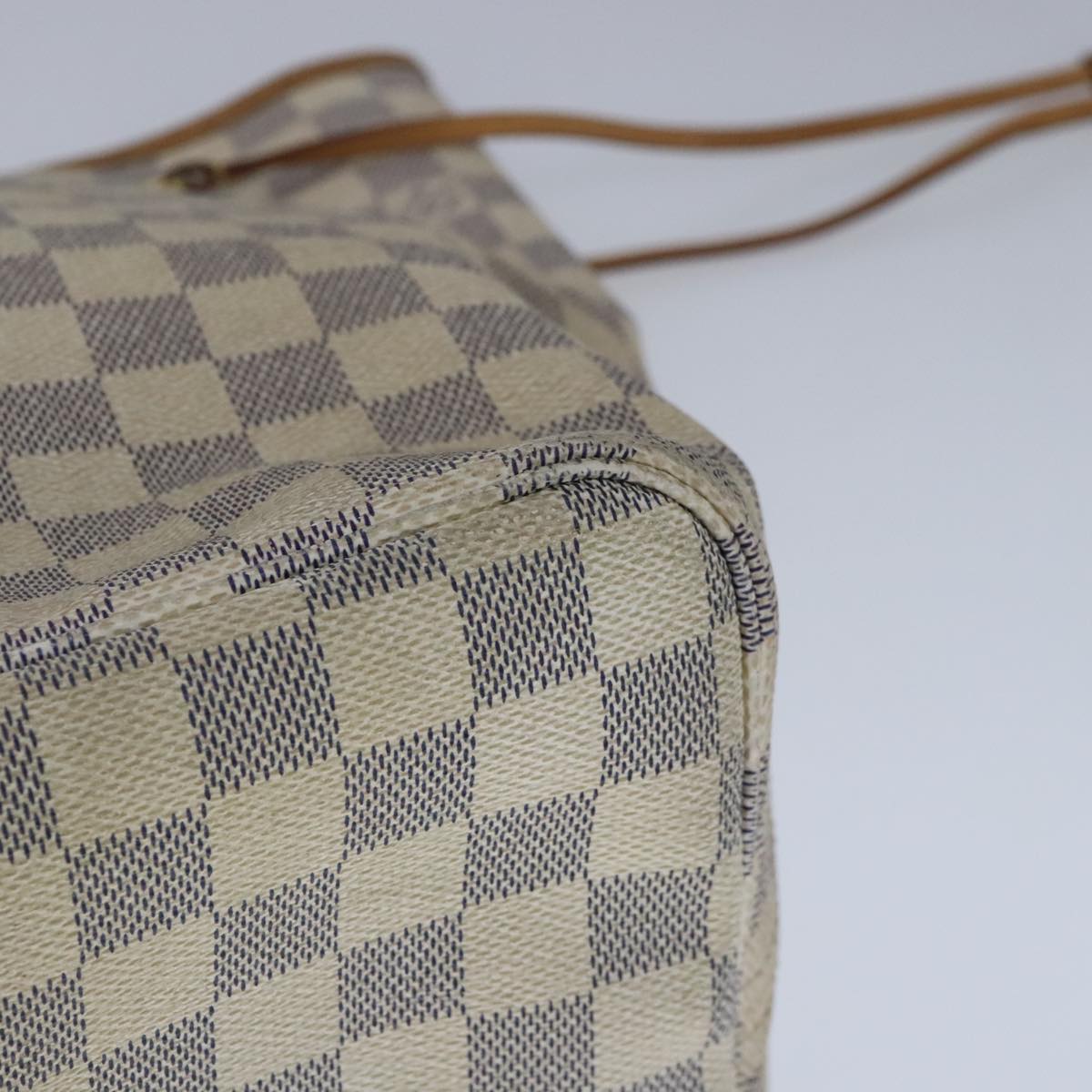 LOUIS VUITTON Damier Azur Neverfull GM Tote Bag N41360 LV Auth 103110