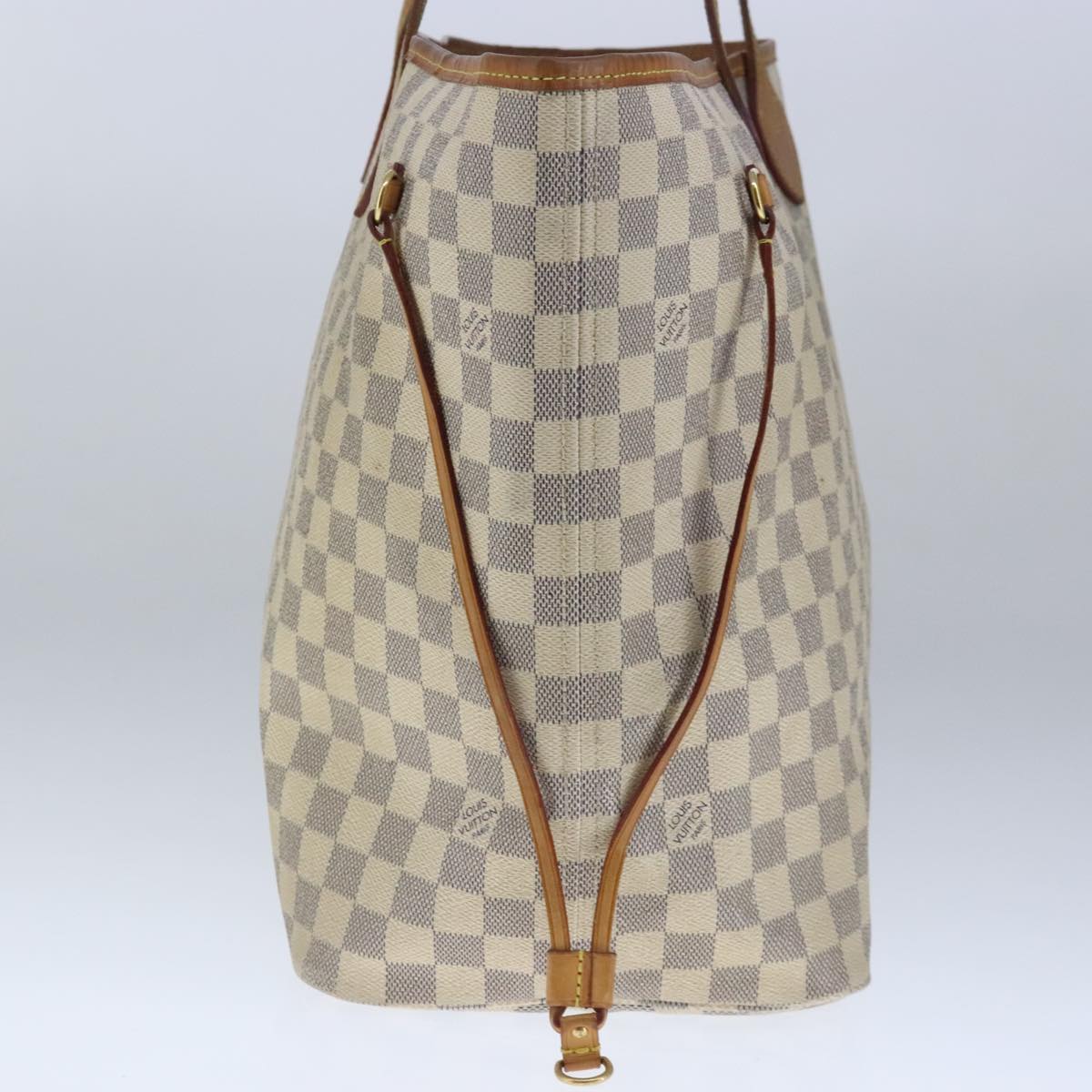 LOUIS VUITTON Damier Azur Neverfull GM Tote Bag N41360 LV Auth 103110