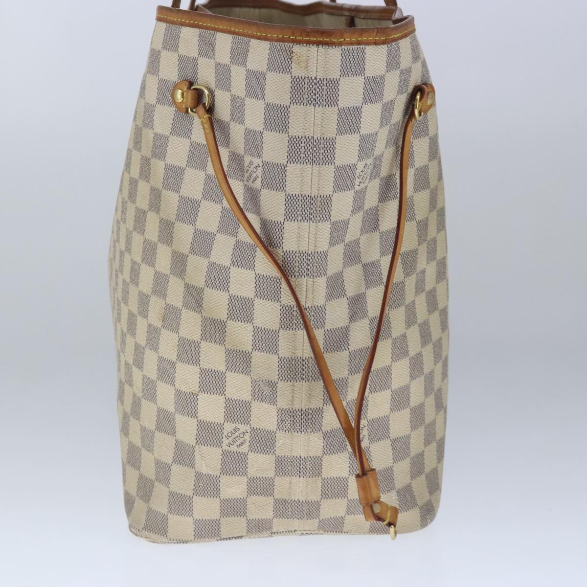 LOUIS VUITTON Damier Azur Neverfull GM Tote Bag N41360 LV Auth 103110