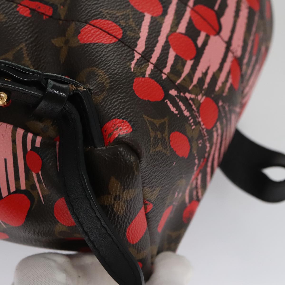 LOUIS VUITTON Monogram jungle Dot Palm Springs PM Backpack M41981 LV Auth 103121