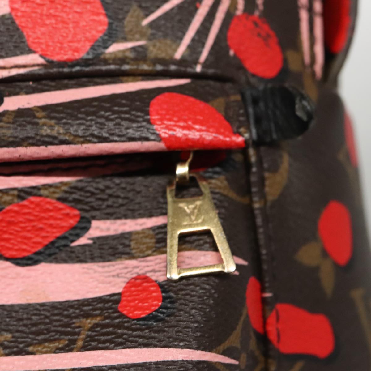 LOUIS VUITTON Monogram jungle Dot Palm Springs PM Backpack M41981 LV Auth 103121