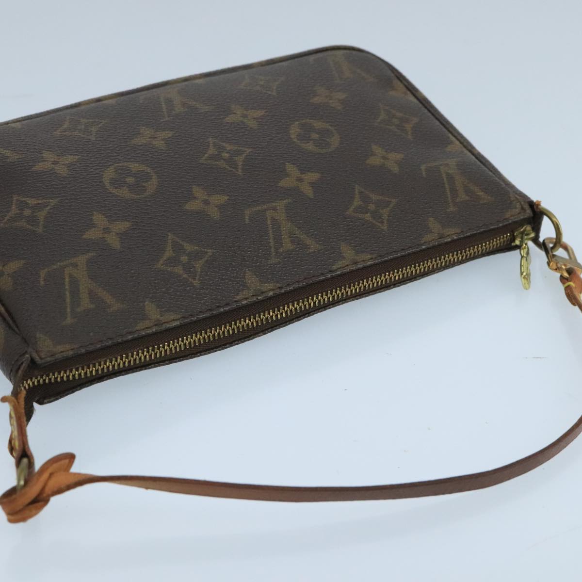 LOUIS VUITTON Monogram Pochette Accessoires Pouch M51980 LV Auth 103133