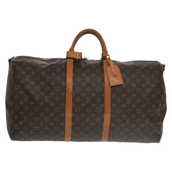 LOUIS VUITTON Monogram Keepall Bandouliere 60 Boston Bag M41412 LV Auth 103163