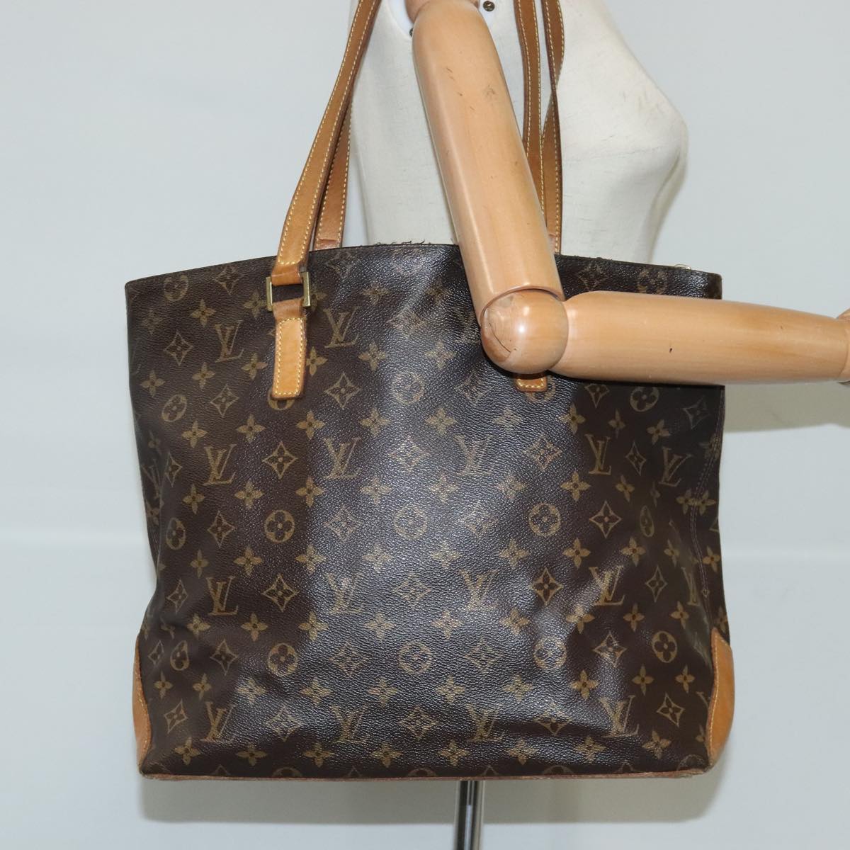 LOUIS VUITTON Monogram Cabas Mezzo Tote Bag M51151 LV Auth 103184