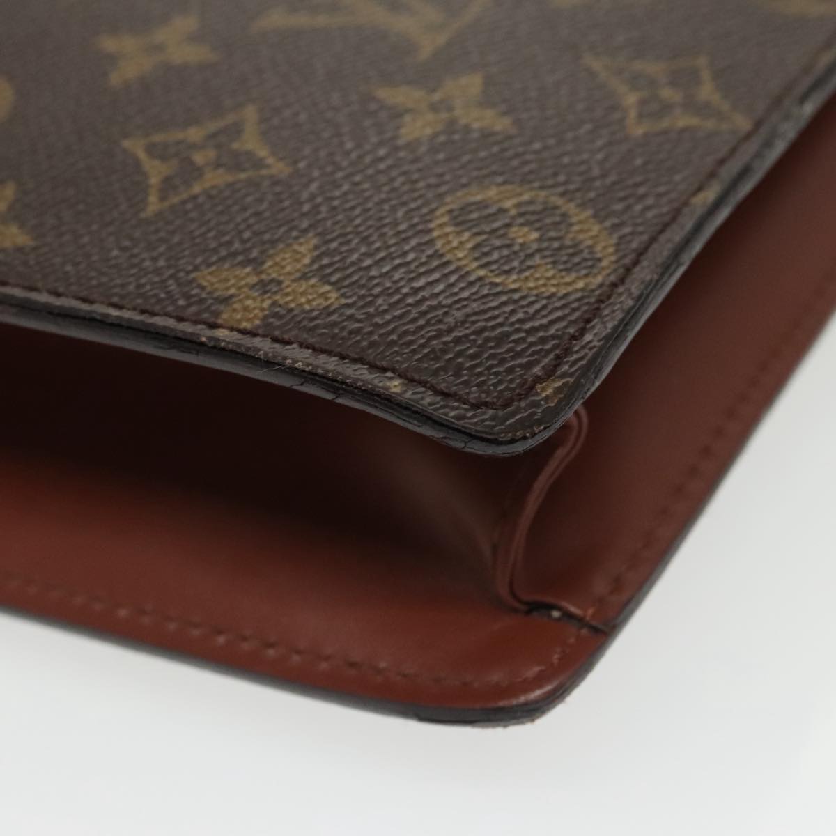 LOUIS VUITTON Monogram Porte Documents Bandouliere Bag M53338 LV Auth 103187