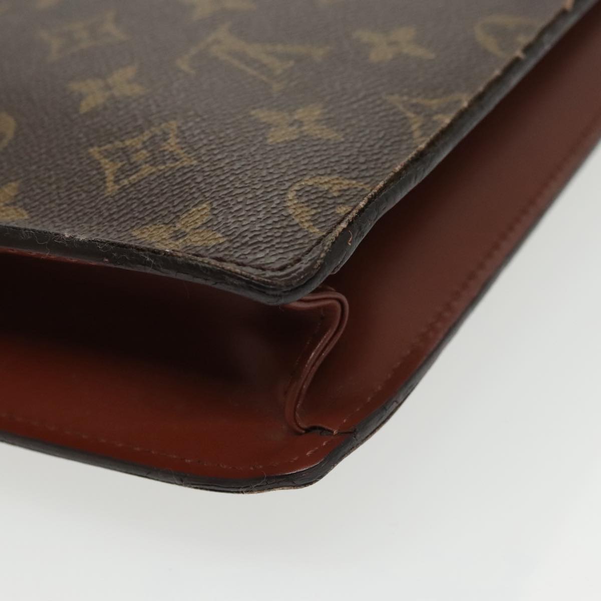 LOUIS VUITTON Monogram Porte Documents Bandouliere Bag M53338 LV Auth 103187