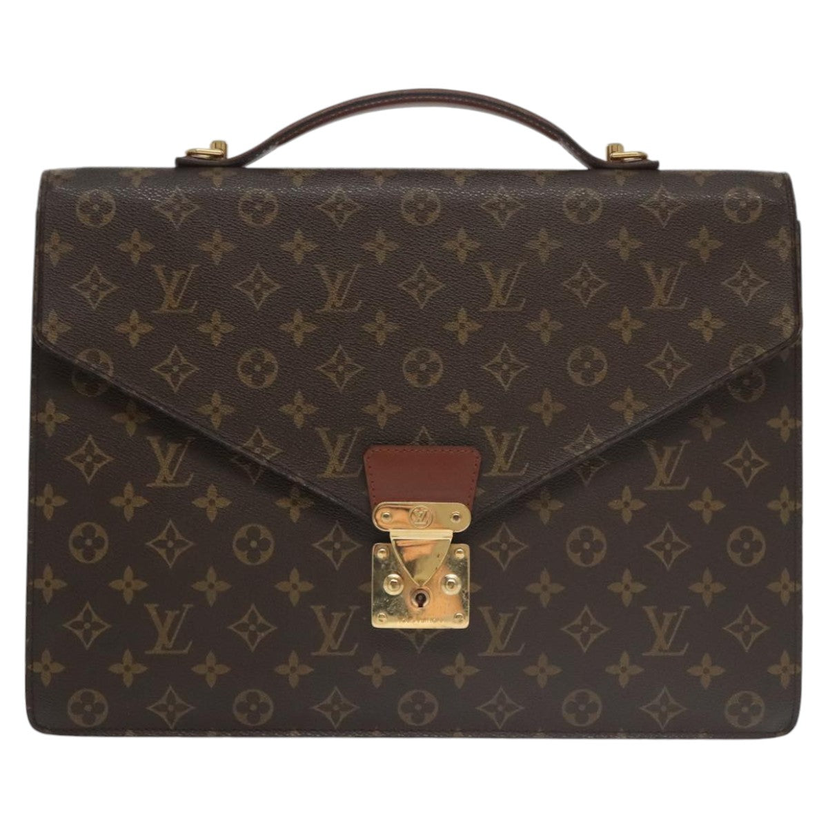 LOUIS VUITTON Monogram Porte Documents Bandouliere Bag M53338 LV Auth 103187