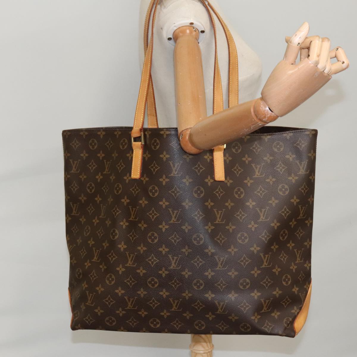 LOUIS VUITTON Monogram Cabas Alto Tote Bag M51152 LV Auth 103190