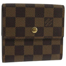 LOUIS VUITTON Damier Ebene Portefeuille Elise Wallet N61654 LV Auth 103195A-1