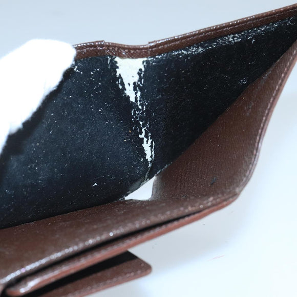 LOUIS VUITTON Damier Ebene Portefeuille Elise Wallet N61654 LV Auth 103195