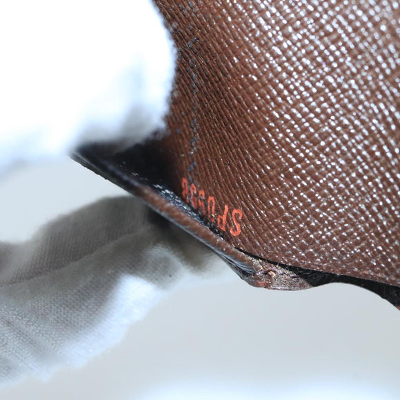 LOUIS VUITTON Damier Ebene Portefeuille Elise Wallet N61654 LV Auth 103195