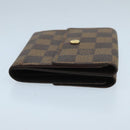 LOUIS VUITTON Damier Ebene Portefeuille Elise Wallet N61654 LV Auth 103195-3