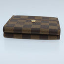 LOUIS VUITTON Damier Ebene Portefeuille Elise Wallet N61654 LV Auth 103195-4