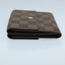 LOUIS VUITTON Damier Ebene Portefeuille Elise Wallet N61654 LV Auth 103195-5