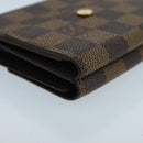 LOUIS VUITTON Damier Ebene Portefeuille Elise Wallet N61654 LV Auth 103195-14