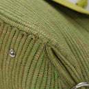 Salvatore Ferragamo Sofia Gancini Hand Bag Straw Leather 2way Green Auth 103207V-15