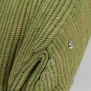 Salvatore Ferragamo Sofia Gancini Hand Bag Straw Leather 2way Green Auth 103207V-16