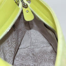 Salvatore Ferragamo Sofia Gancini Hand Bag Straw Leather 2way Green Auth 103207V-22