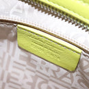 Salvatore Ferragamo Sofia Gancini Hand Bag Straw Leather 2way Green Auth 103207V-11