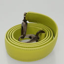 Salvatore Ferragamo Sofia Gancini Hand Bag Straw Leather 2way Green Auth 103207V-26