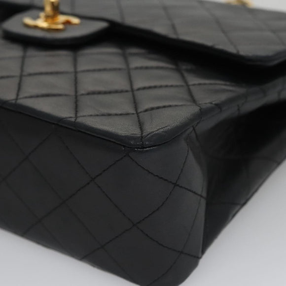 CHANEL Matelasse 25 Chain Valentine Limited Lammleder Schwarz CC Auth 103226SAM