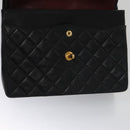 CHANEL Matelasse 25 Chain Valentine Limited Lammleder Schwarz CC Auth 103226SAM-23