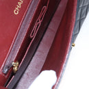 CHANEL Matelasse 25 Chain Valentine Limited Lammleder Schwarz CC Auth 103226SAM-10