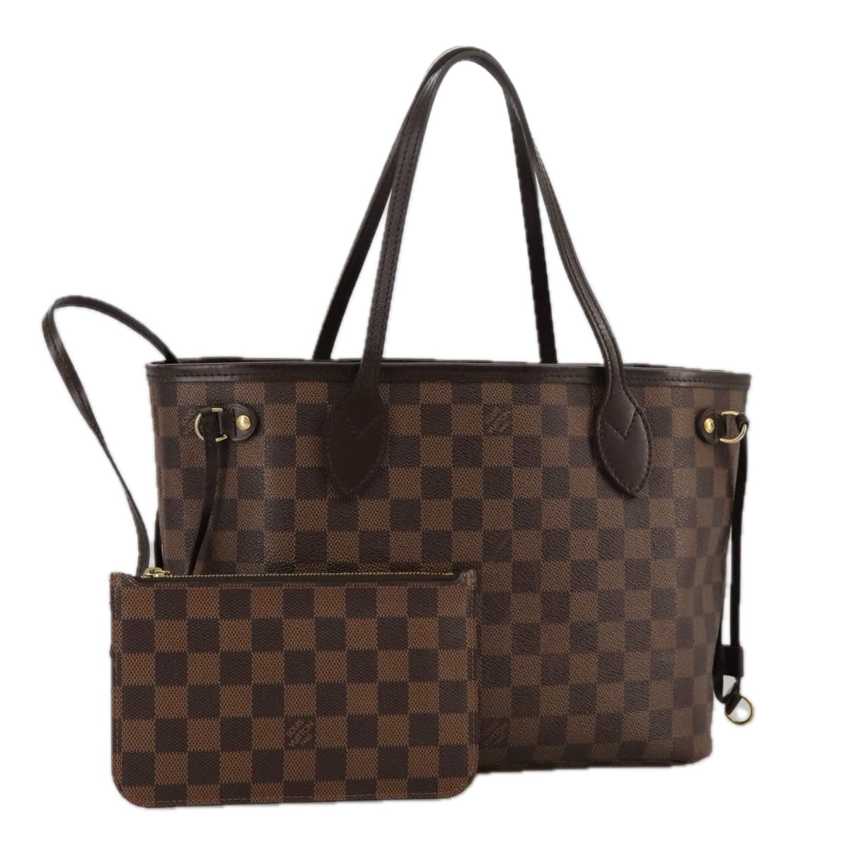 LOUIS VUITTON Damier Ebene Neverfull PM Tote Bag N51109 LV Auth 103236