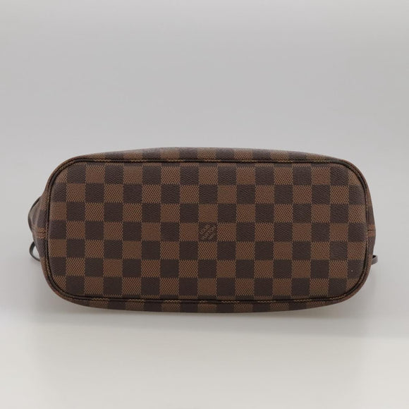 LOUIS VUITTON Damier Ebene Neverfull PM Tote Bag N51109 LV Auth 103236