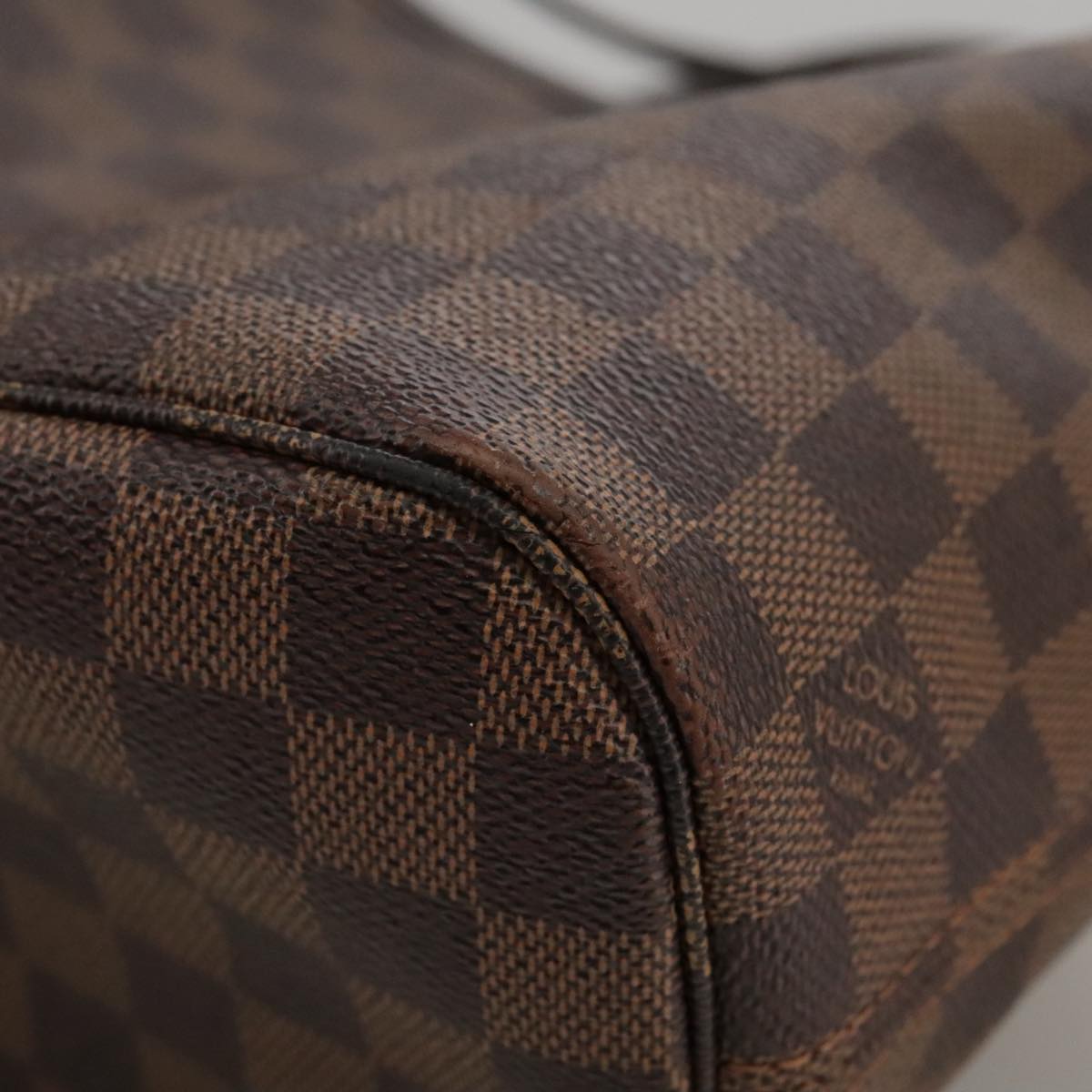 LOUIS VUITTON Damier Ebene Neverfull PM Tote Bag N51109 LV Auth 103236