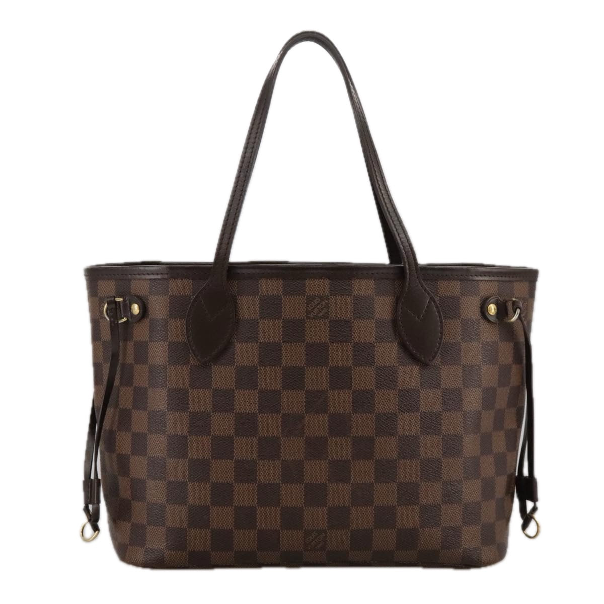 LOUIS VUITTON Damier Ebene Neverfull PM Tote Bag N51109 LV Auth 103236